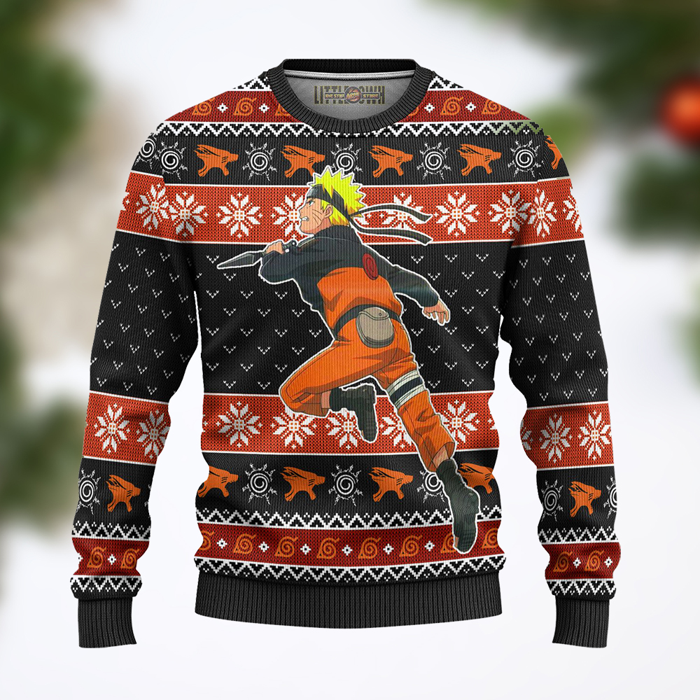 Uzumaki Anime Hoodie Christmas Ugly Sweater Merch Ugly Sweater