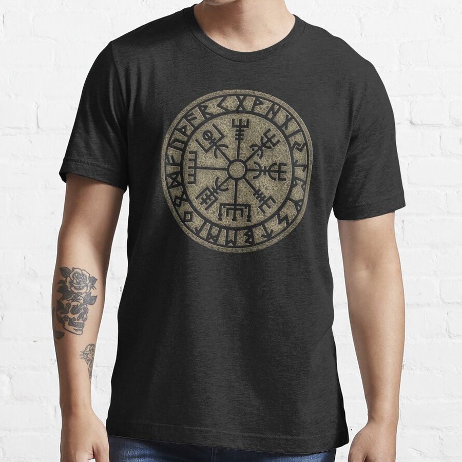 Vegvisir, viking compass, Norse, symbol, protection, nordic, vikings Essential T-Shirt