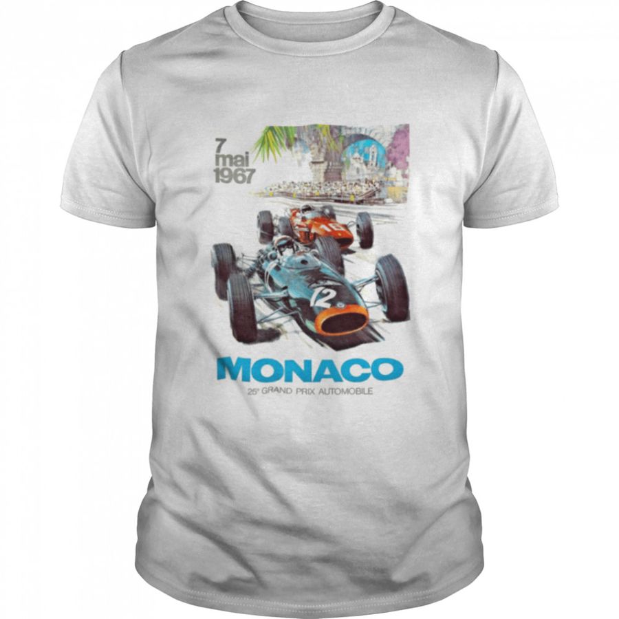 Vettel Leclerc Alonso Sainz Hamilton 1967 Monaco Grand Prix F1 Race Formula One Racing Top shirt