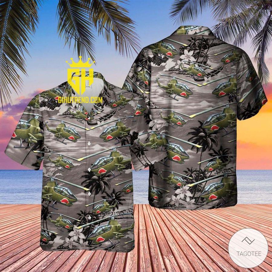 Vietnam Era AH-1 Cobra Helicopter Hawaiian Shirt For Fans