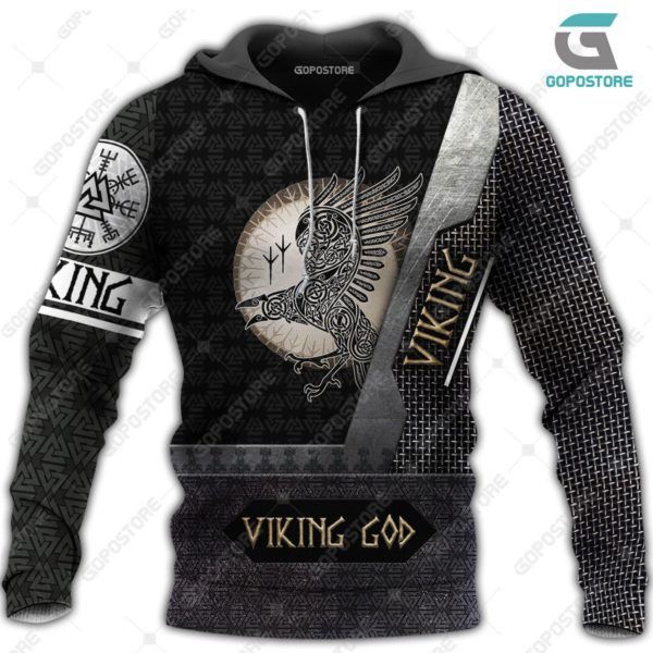 Viking God Huginn And Muninn Men And Women 3D Full Printing Hoodie Shirt Viking God Huginn And Muninn 3D Full Printing Shirt