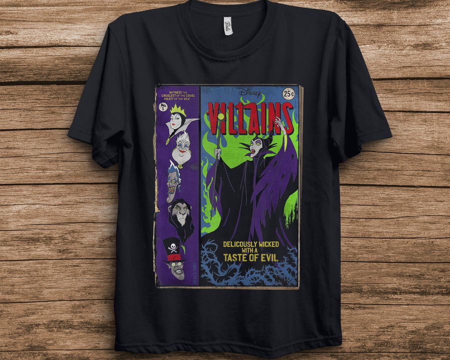 Villains Deliciously Wicked Comic Disney Unisex T-Shirt