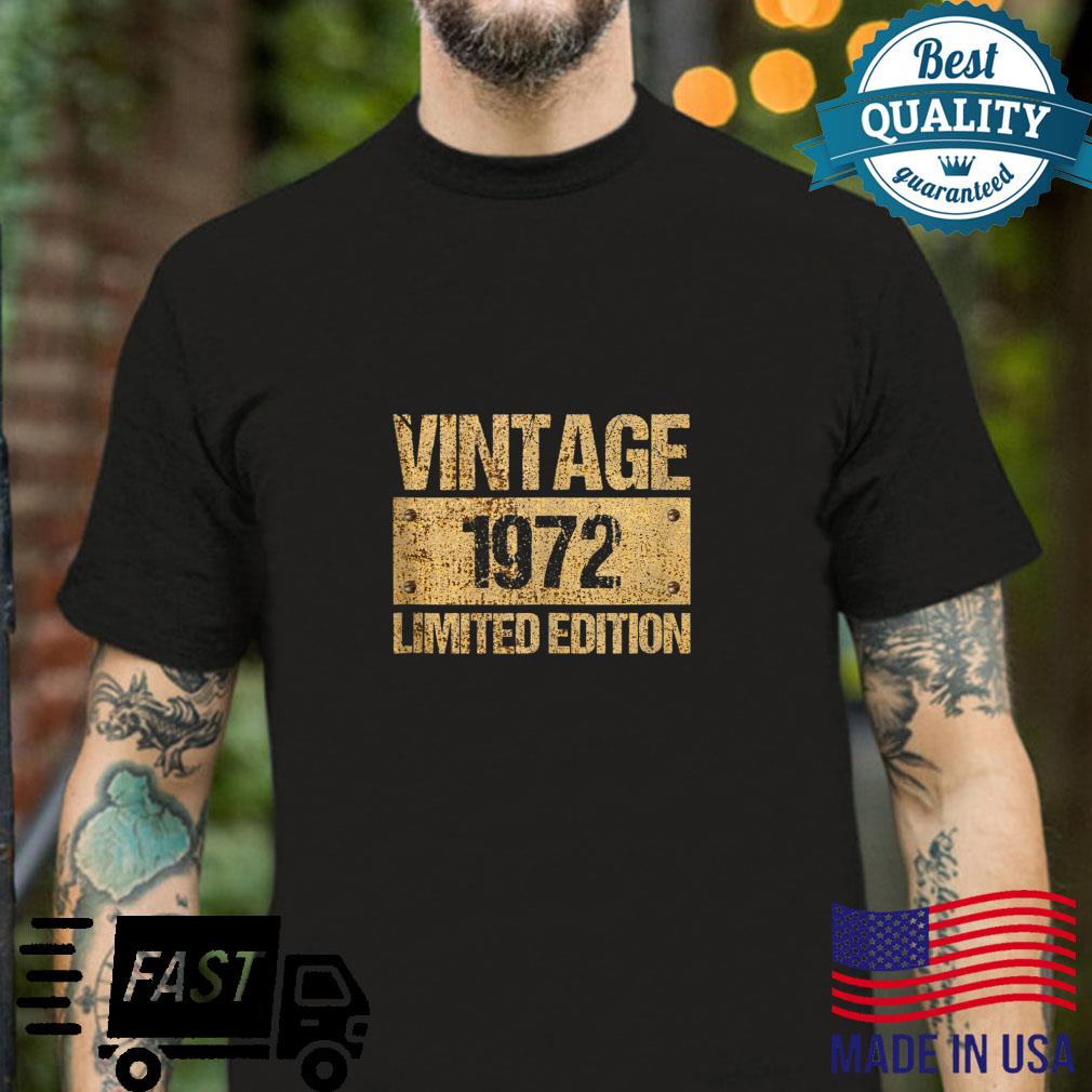 Vintage 1972 50th Birthday Design for 50 Year Old Shirt