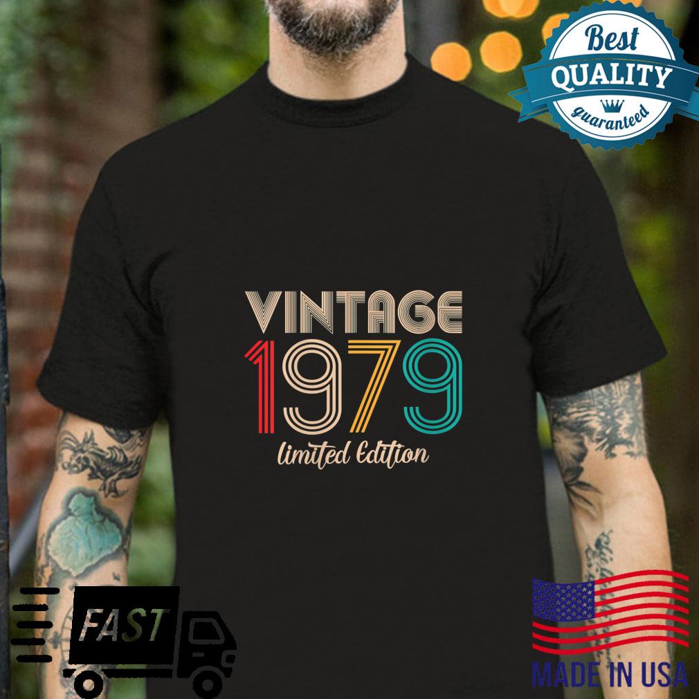 Vintage 1979 Limited Edition 43rd Birthday 43 Years Old Shirt