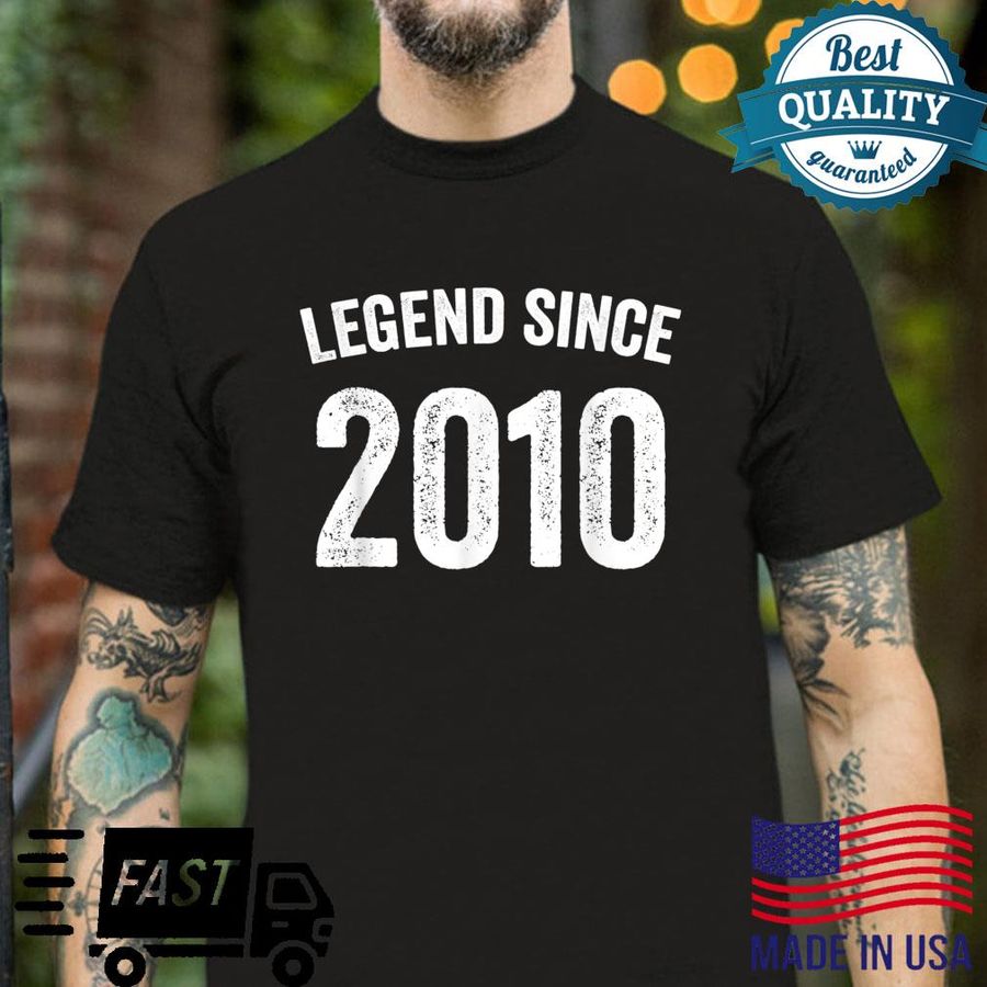Vintage 2010 12th Birthday Idea for legend since 2010 Shirt