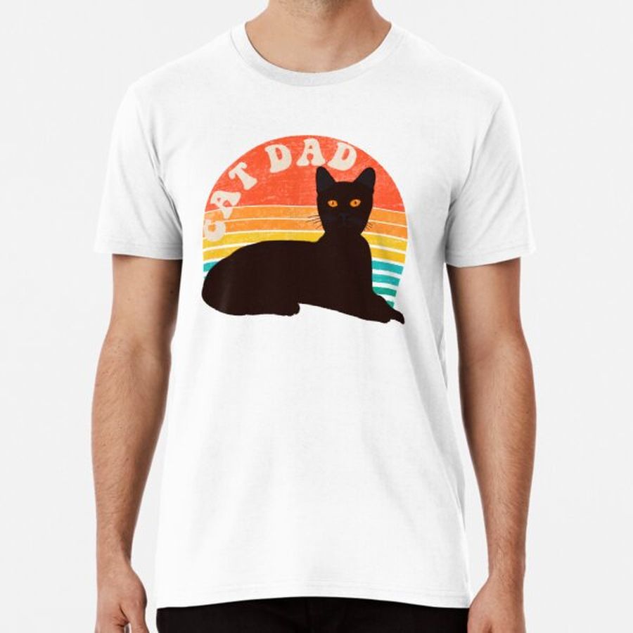 Vintage Cat Dad Premium T-Shirt