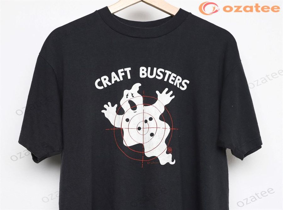 Vintage GHOSTBUSTERS style black 1984 Craft Busters vintage t-shirt
