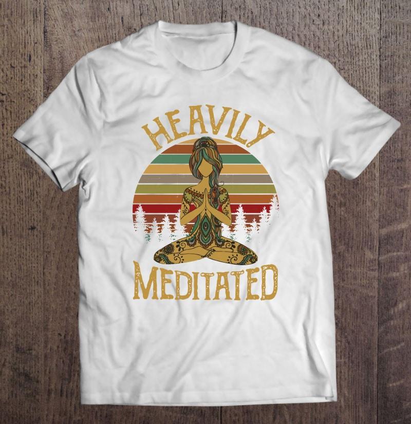 Vintage Heavily Meditated Yoga Meditation Spiritual Warrior T-shirt