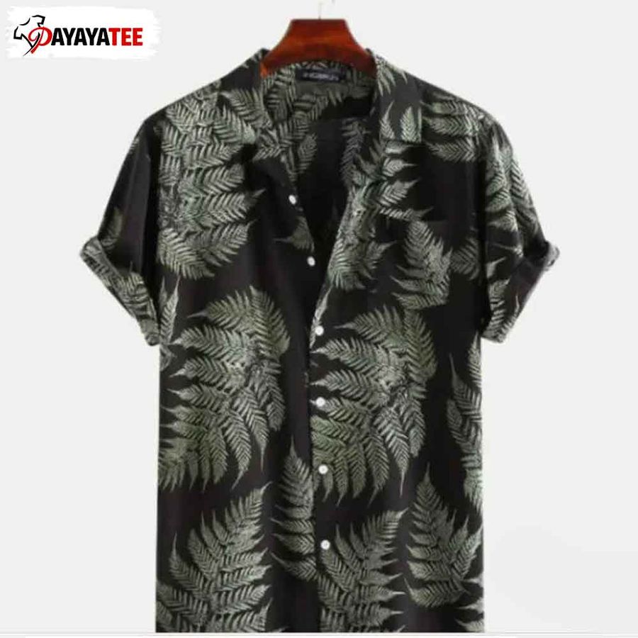 Vintage Hibiscus Aloha Black Hawaiian Shirt
