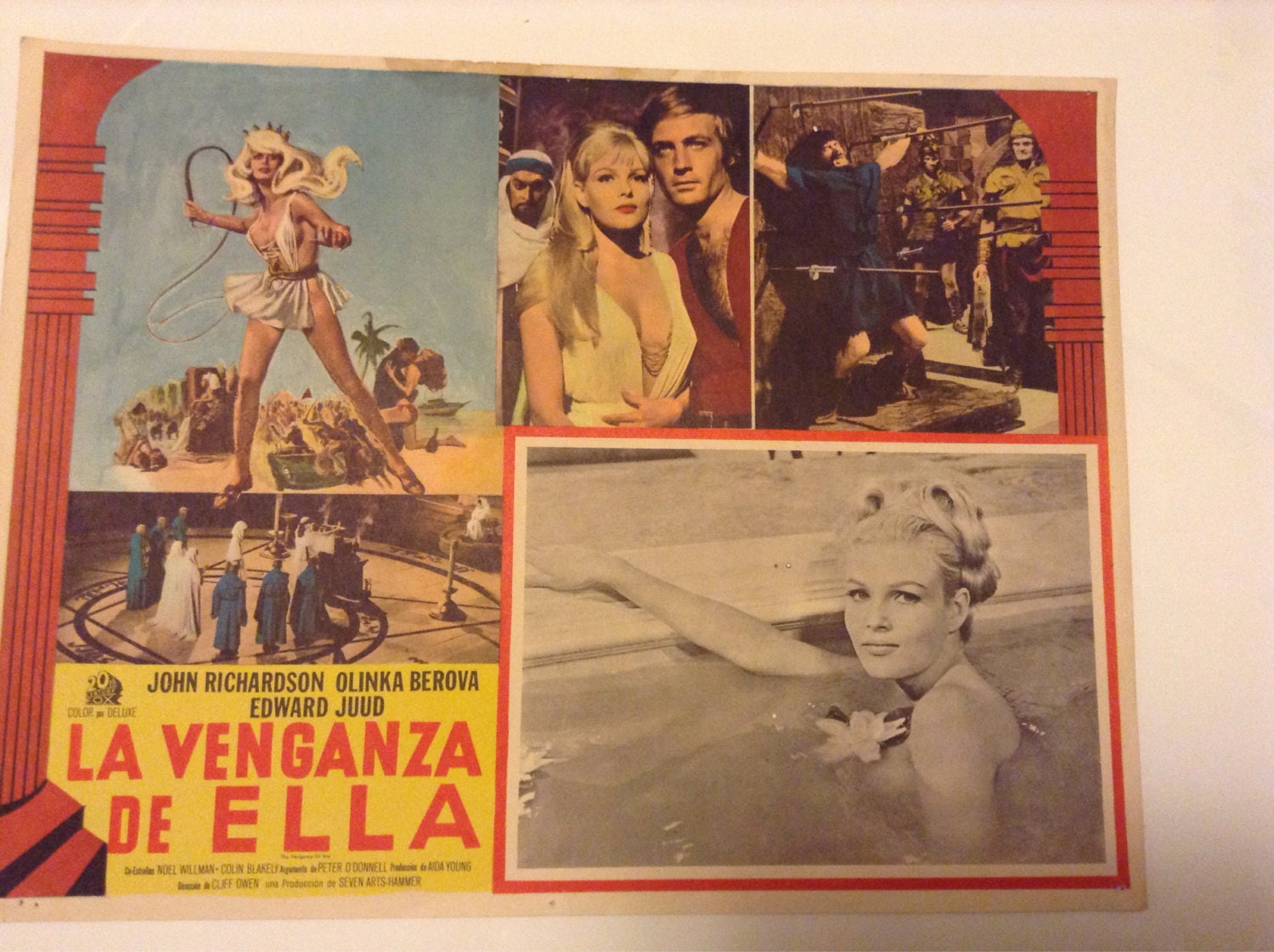 Vintage Original Movie Mini Poster for The Vengeance of She from 1968