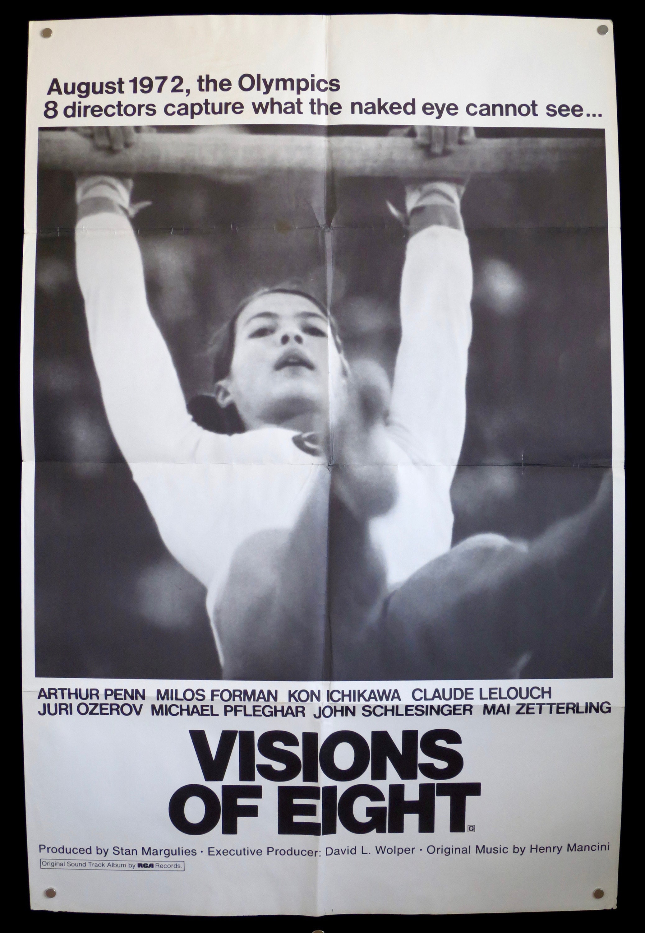 VISIONS OF EIGHT - Rare Movie Poster - Orig 1 Sheet 1973 in Good Condition - 8 International Directors Documentary on '72 Olympics!