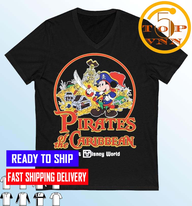Walt Disney World Mickey Pirate Pirates of the Caribbean Fans Gifts Shirt
