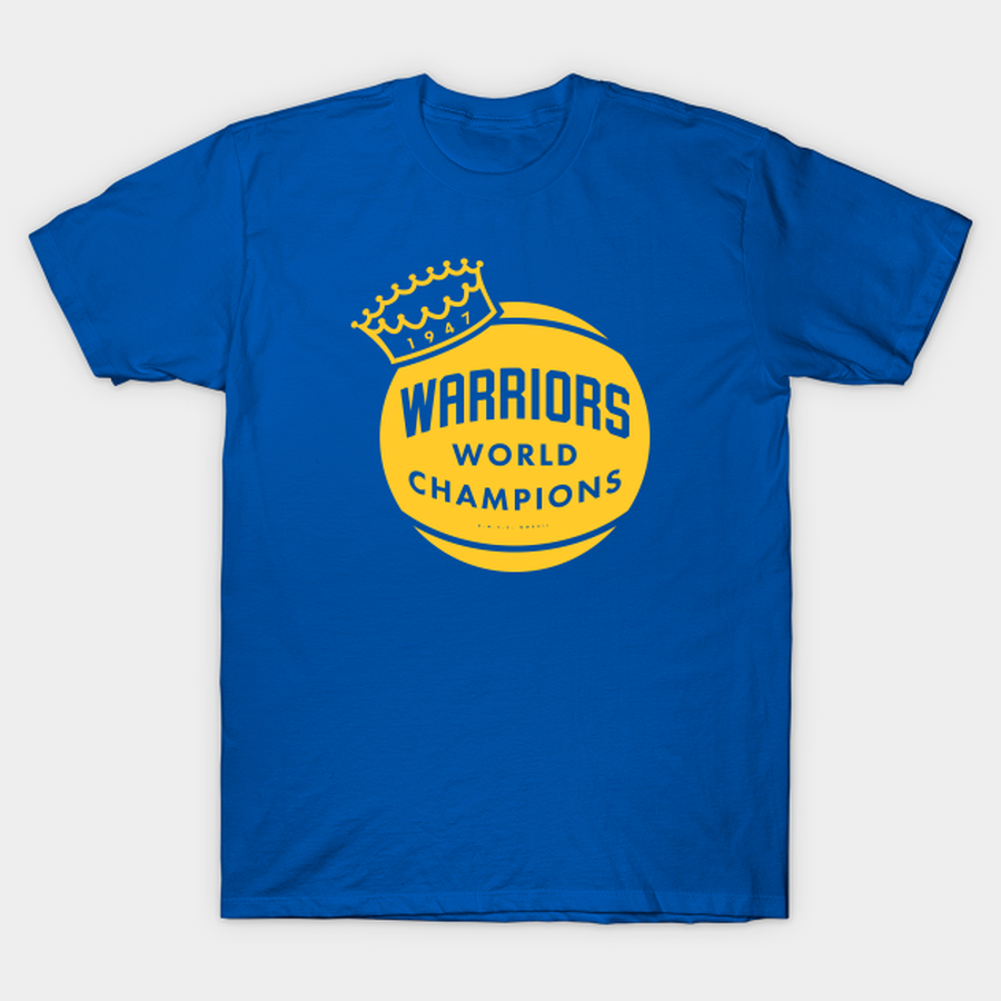 Warriors - 1947 World Champions (Yellow) T-shirt, Hoodie, SweatShirt, Long Sleeve.png