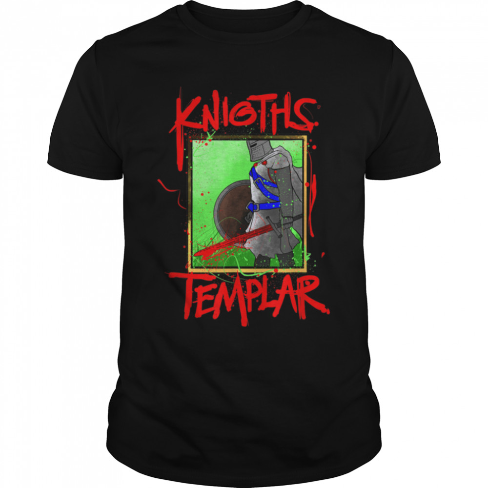 Warriors Knights Templar Templar Cross Gift T-Shirt B09J68452K