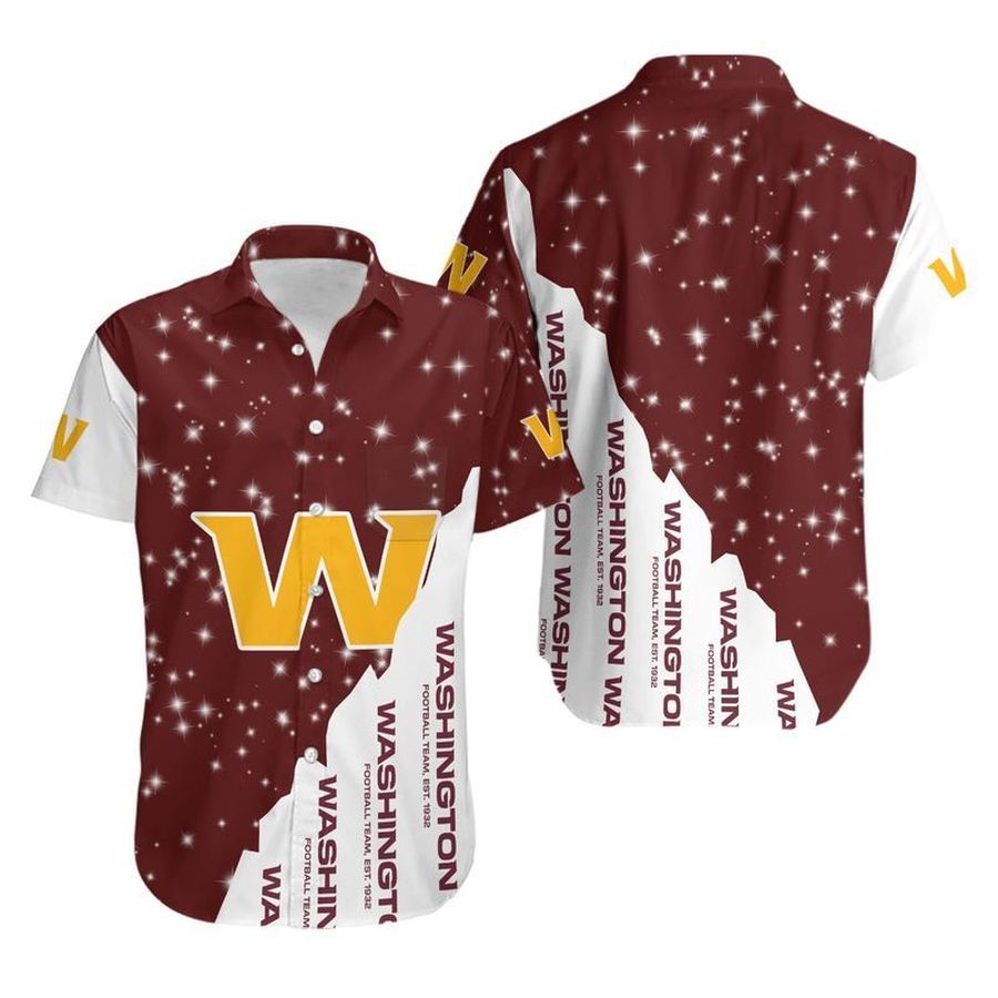Washington Football Team Bling Bling Hawaii Shirt and Shorts Summer Collection H97