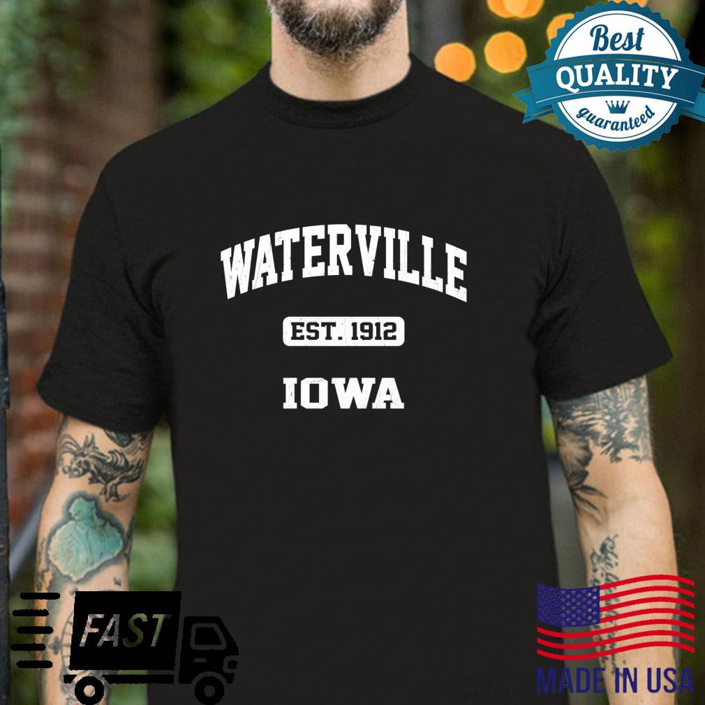 Waterville Iowa IA vintage State Athletic style Shirt