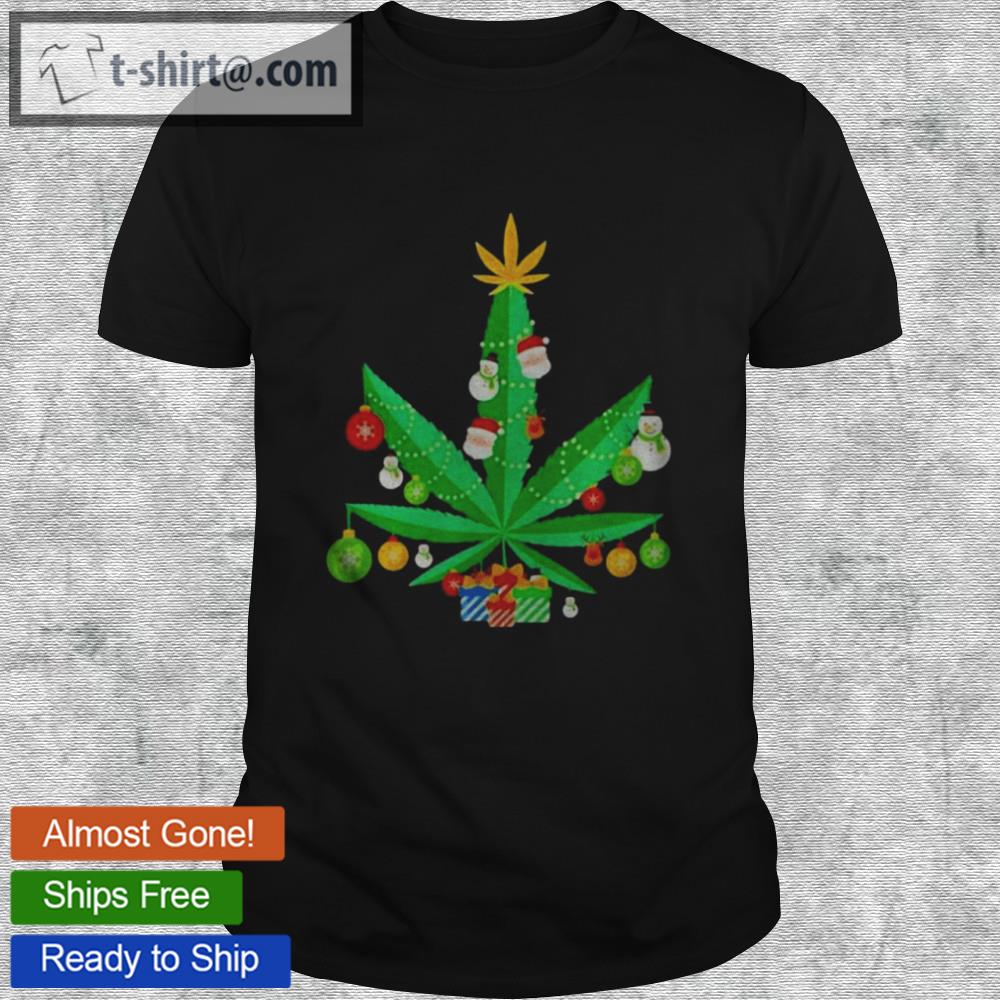 Weed 2021 merry christmas sweater shirt