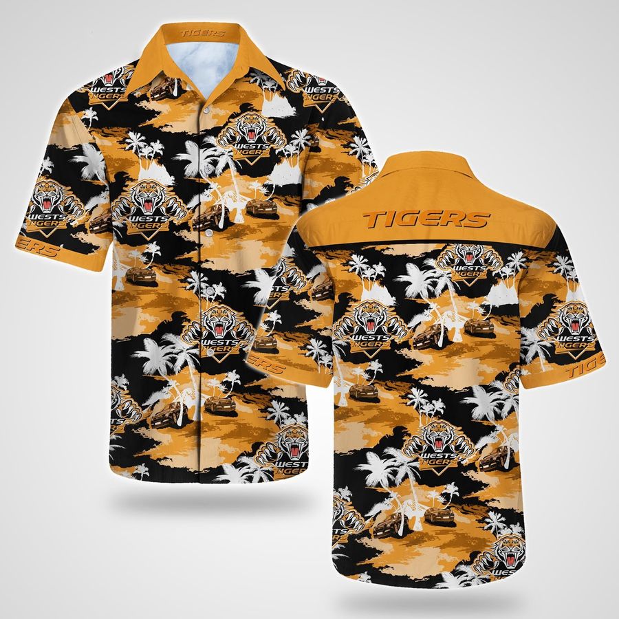 Wests Tigers Tommy Bahama Hawaiian Shirt