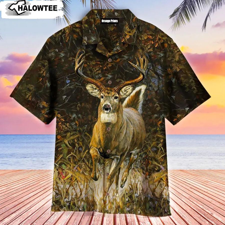 White Tailed Deer Hunting Aloha Hawaiian Shirts Deer Hunting Hawaiian Shirt AOP Printed S To 5XL