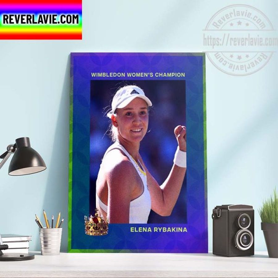 Wimbledon Women’s Champions Elena Rybakina Wins The Wimbledon Grand Slam Title Home Decor Poster Canvas