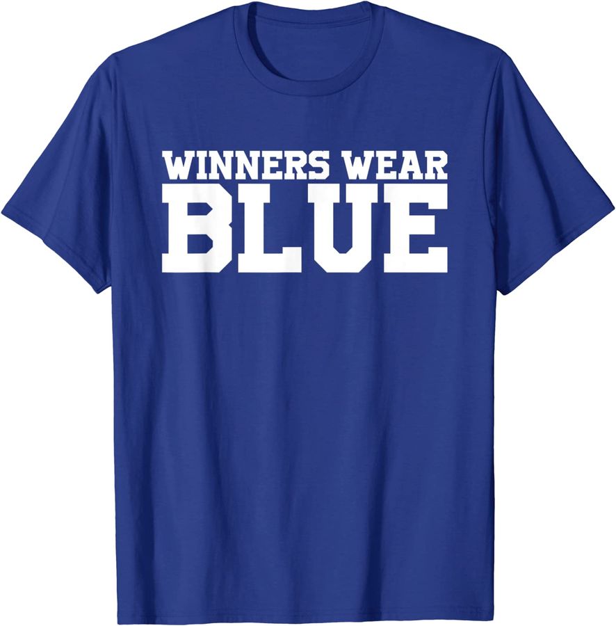 Winners Wear Blue Team Spirit Game Competition Color Sports