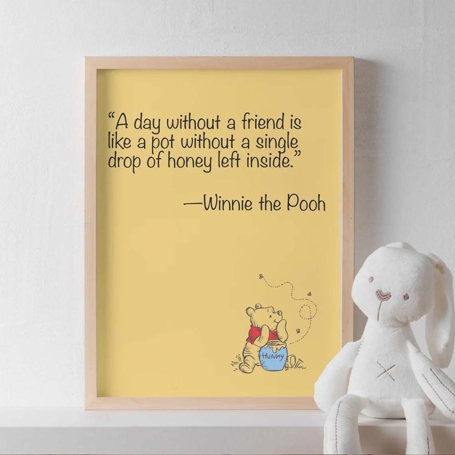Winnie The Pooh Gift For Friends Poster