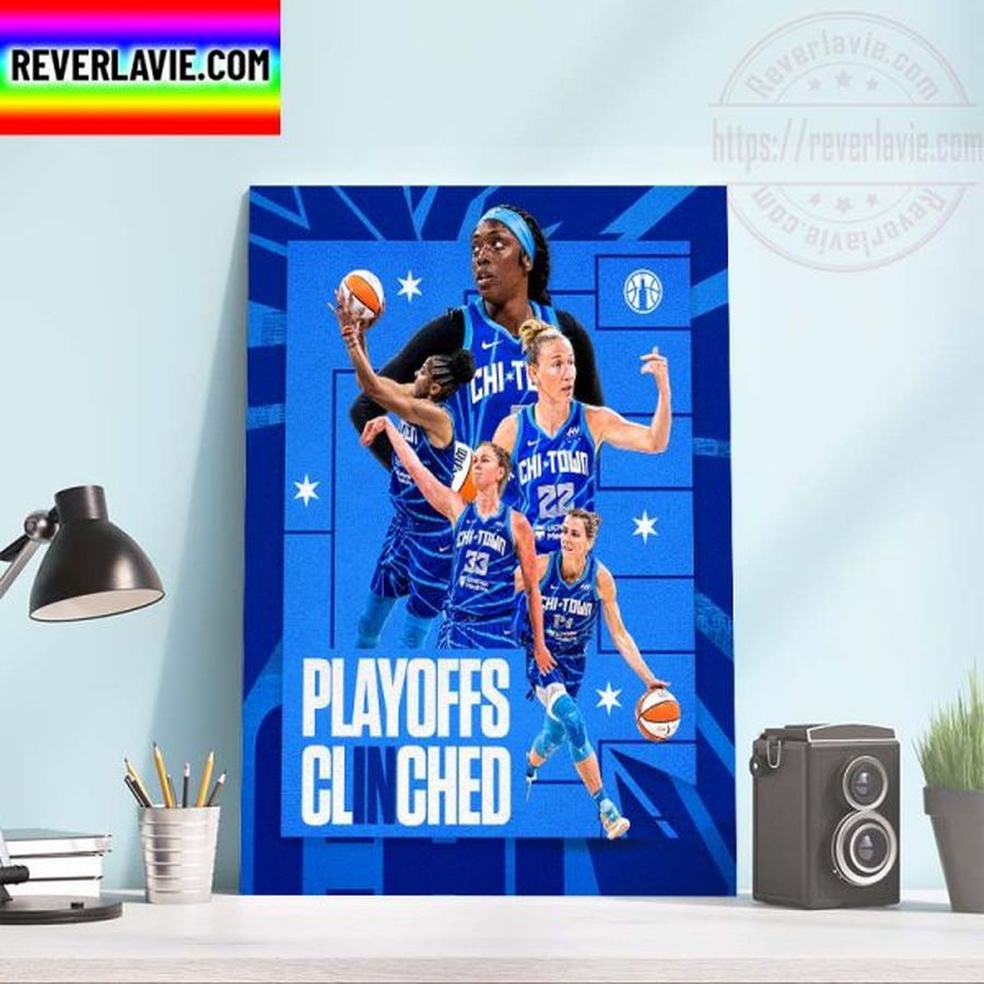 WNBA Skytown Chicago Sky Playoffs Clinched Home Decor Poster Canvas