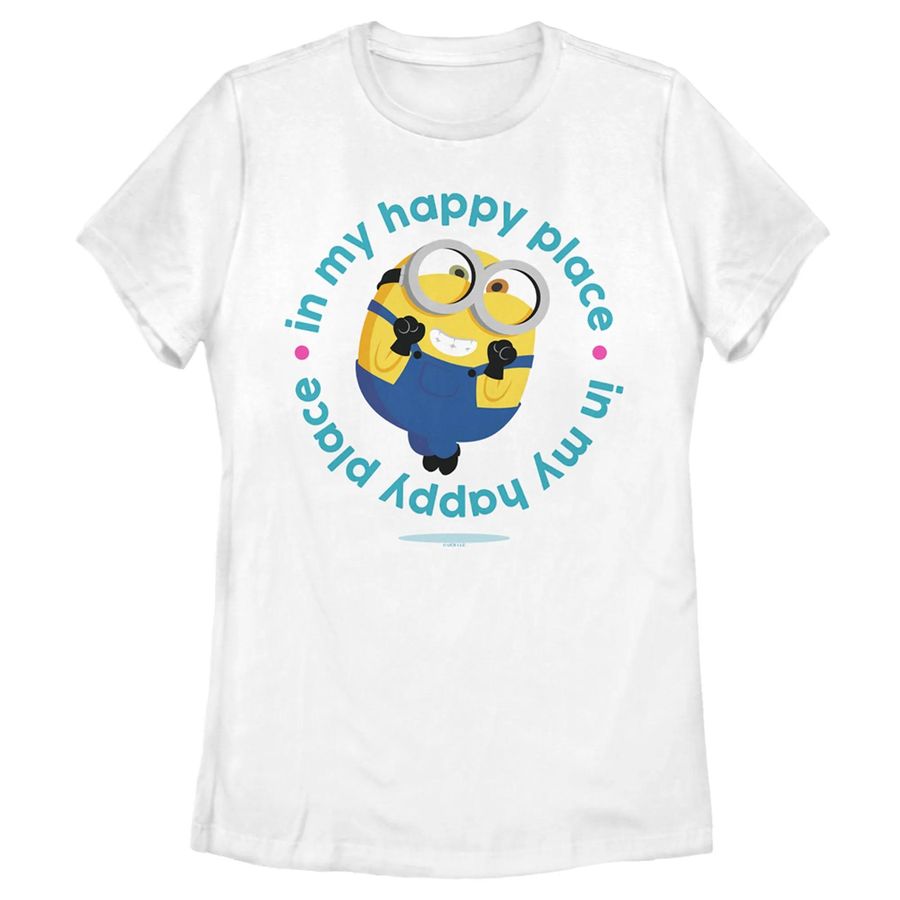 Women’s Minions The Rise of Gru Bob In My Happy Place T-Shirt