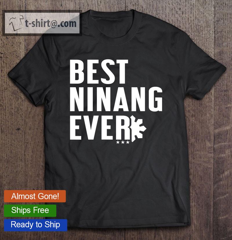 Womens Best Ninang Ever Filipino Godmother V-Neck T-shirt