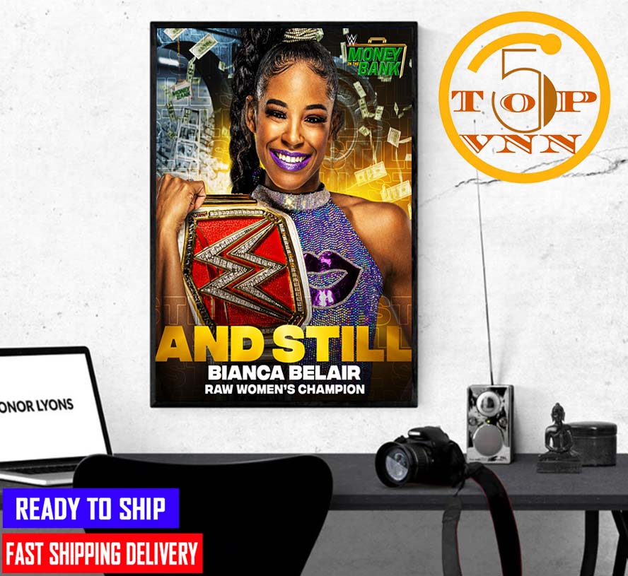 Womens Champion Bianca Belair retains against Mella Is Money At MITB Home Decoration Poster Canvas