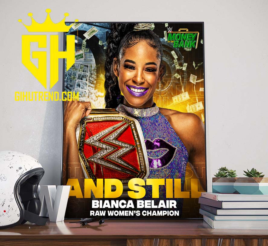 Womens Champion Bianca Belair retains against Mella Is Money At MITB Poster Canvas