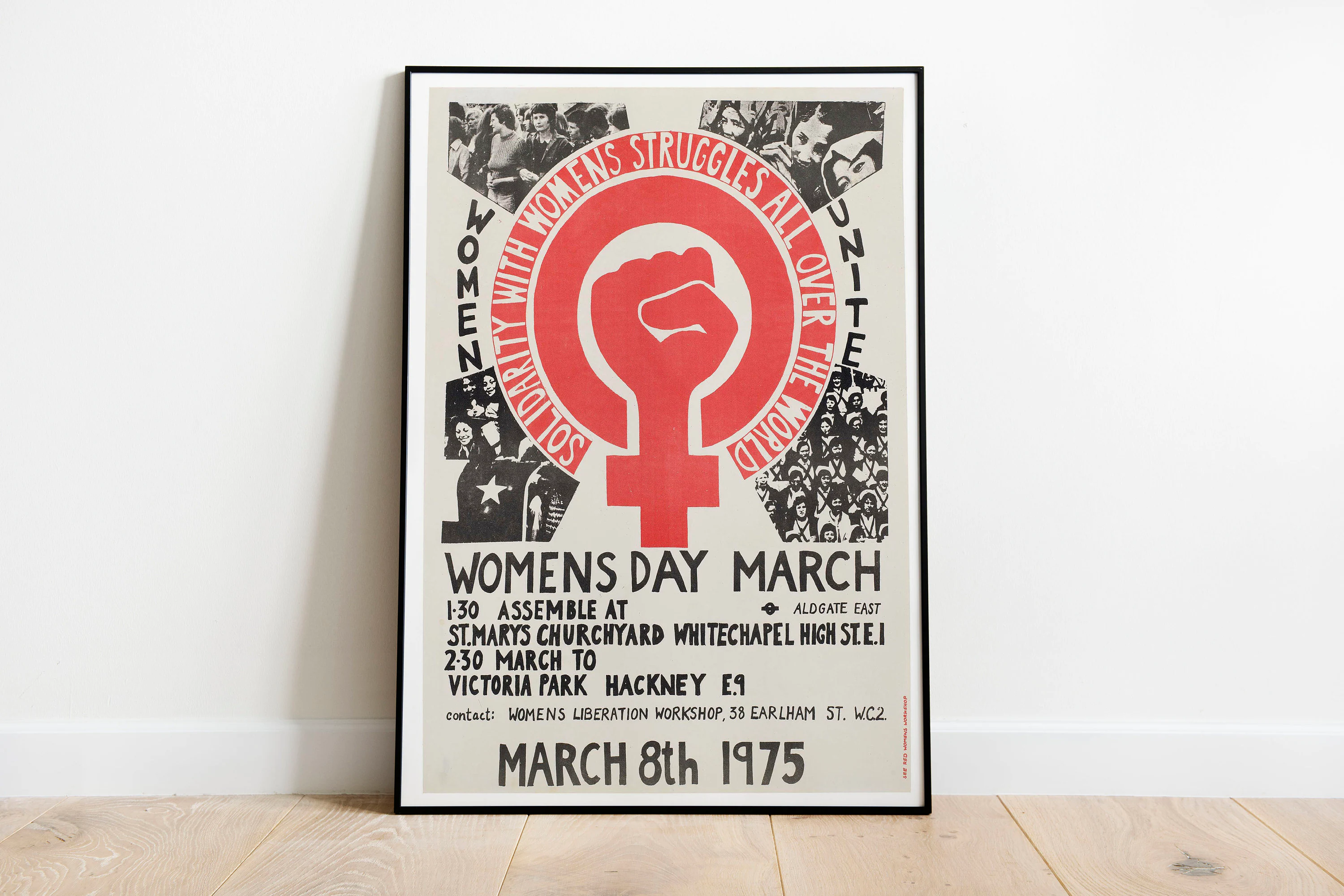 Womens Day March, Womens Day March Wall art, Feminist artwork, Women's rights, Woman protest, 1975 vintage poster, wall art print