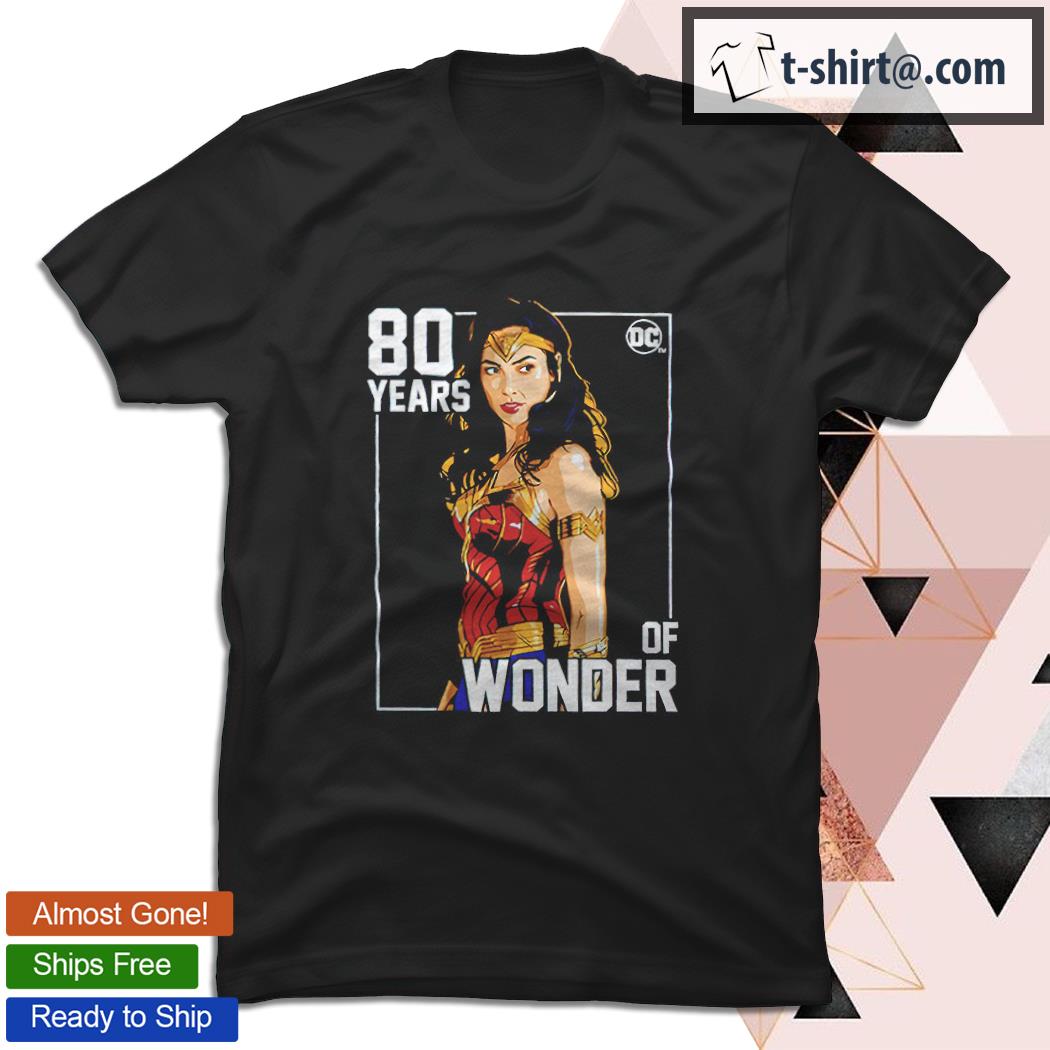Wonder Woman’s 80th anniversary celebration shirt