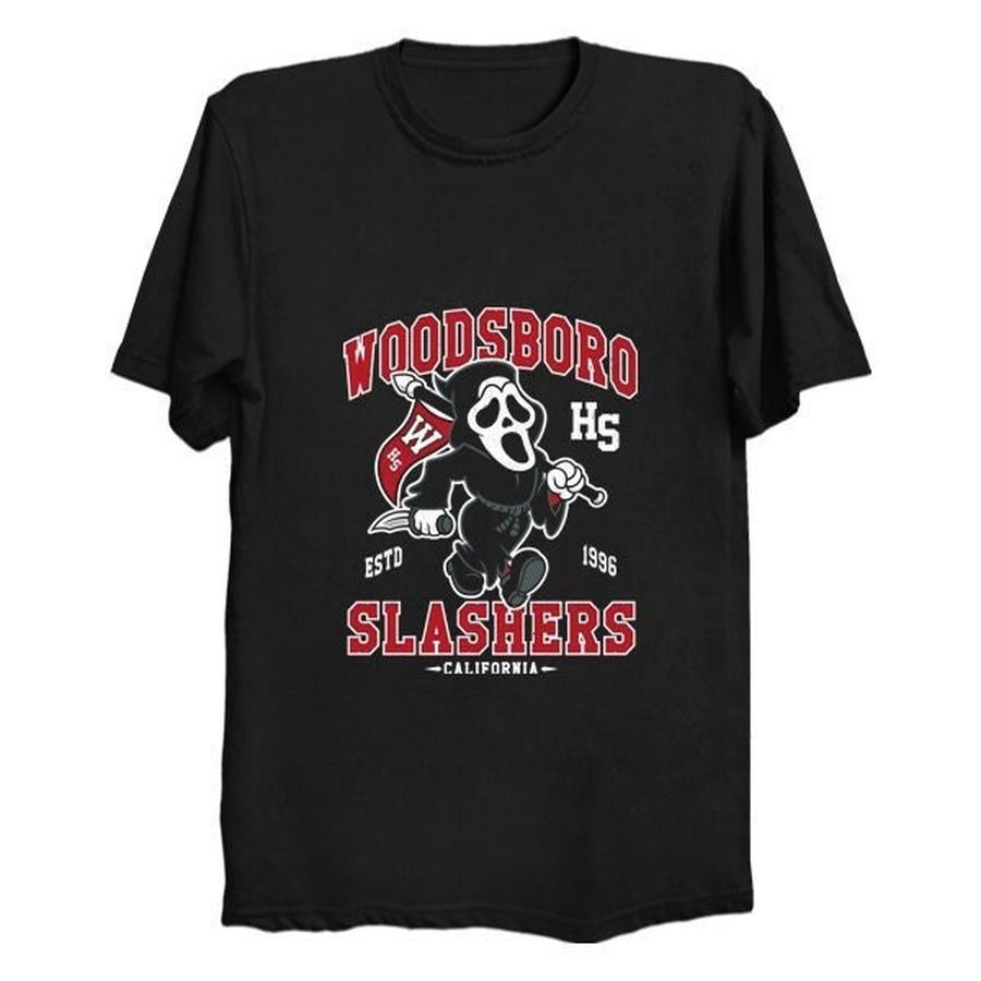 Woodsboro High School Mascot Vintage Distressed Horror College Mascot Unisex T-Shirt
