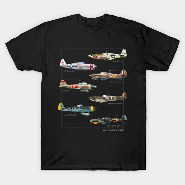 WW2 Fighter Aircraft Warbirds T-shirt, Hoodie, SweatShirt, Long Sleeve