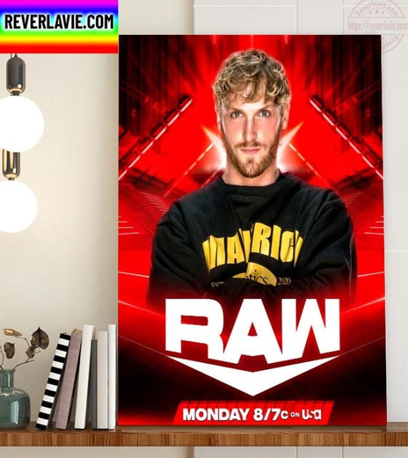 WWE Logan Paul Return To WWE Raw Home Decor Poster Canvas