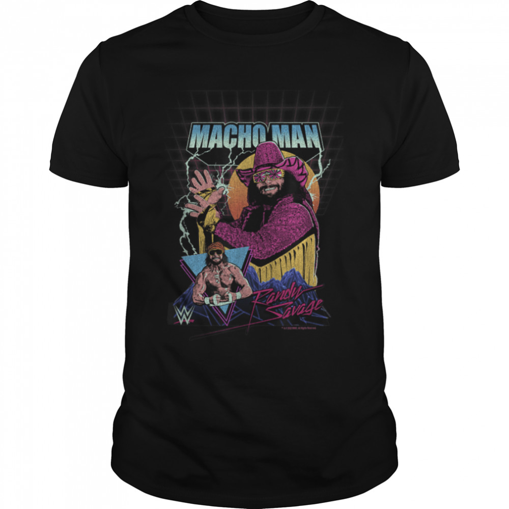 WWE Macho Man Randy Savage Distressed T-Shirt B0B4Y3WTNV