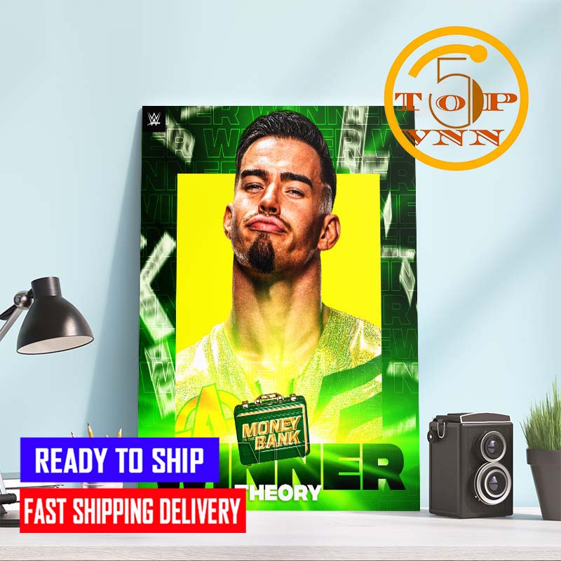 WWE Money In The Bank Mr MITB Theory Winner Champions Home Decor Poster Canvas