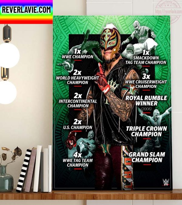 WWE Raw 20th Anniversary Rey Mysterio Month Of Mysterio Home Decor Poster Canvas