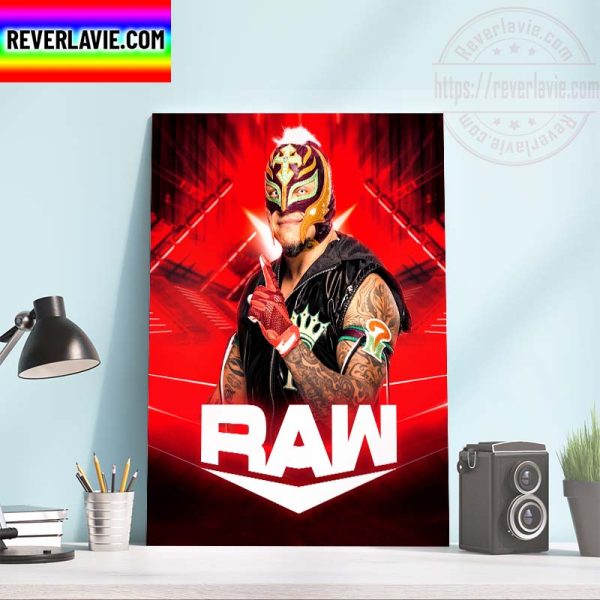 WWE Raw Rey Mysterio 20 Year Anniversary Month Of Mysterio Home Decor Poster Canvas