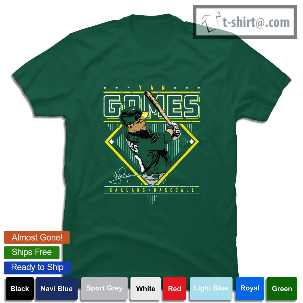 Yan Gomes Oakland Diamond Oakland baseball shirt