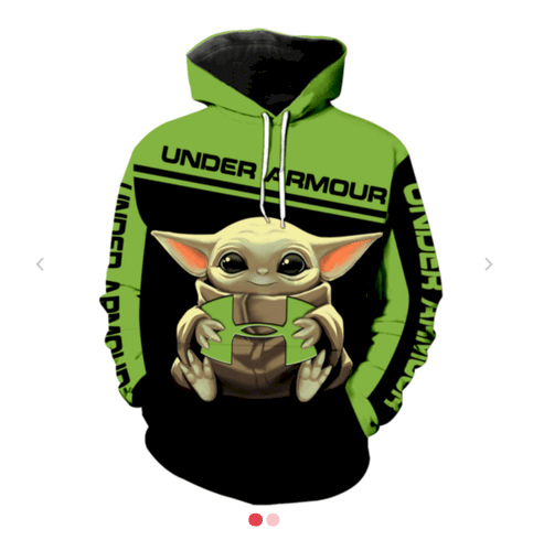Yoda Hug Under Armour 3D Hoodie Sweatshirt Zip