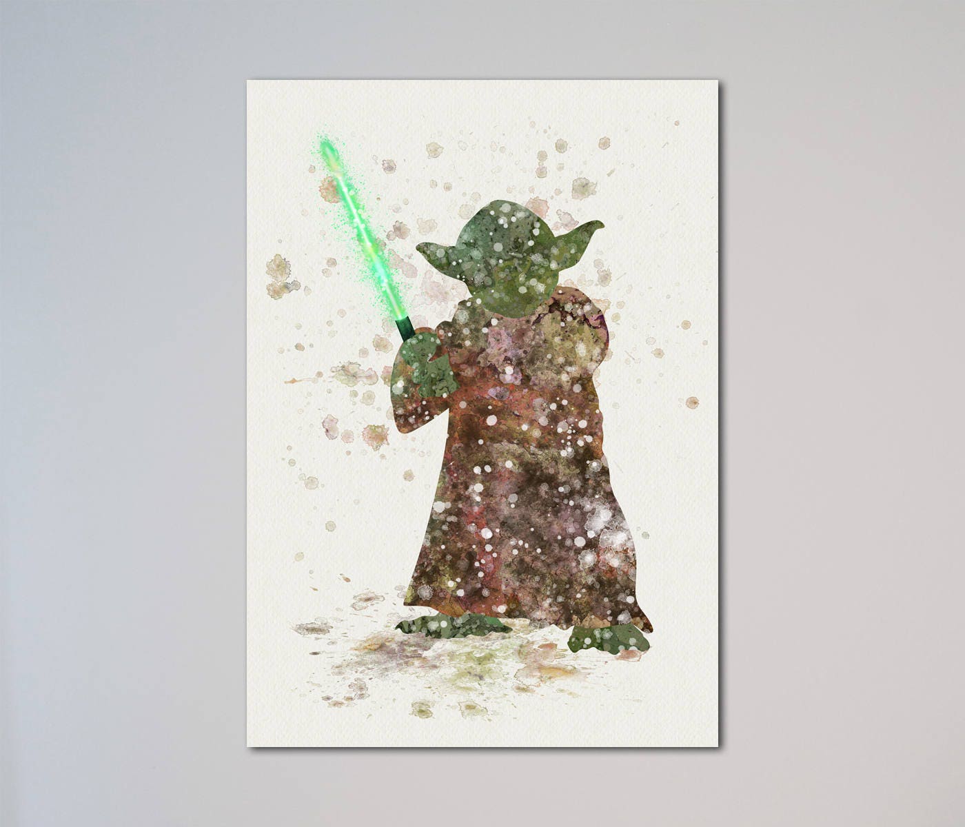 Yoda  Star Wars Poster Watercolor Print Star Wars Fans gift