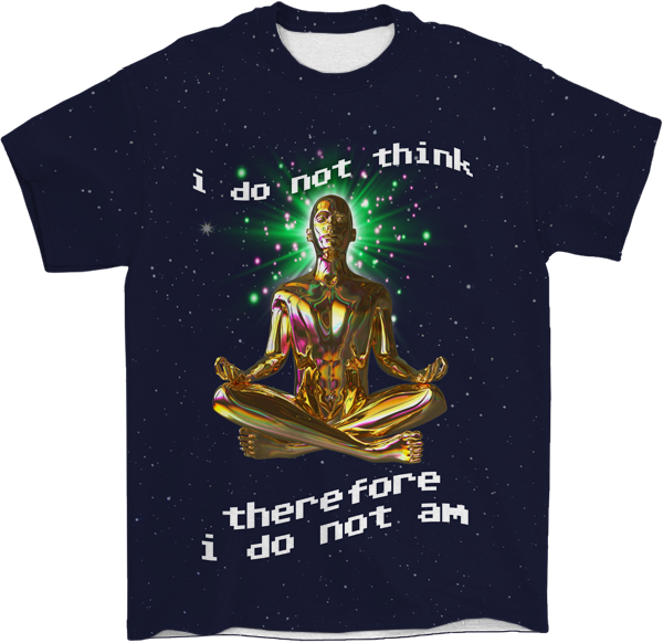Yoga I Do Not Am therefore I do not am Golden t Shirt