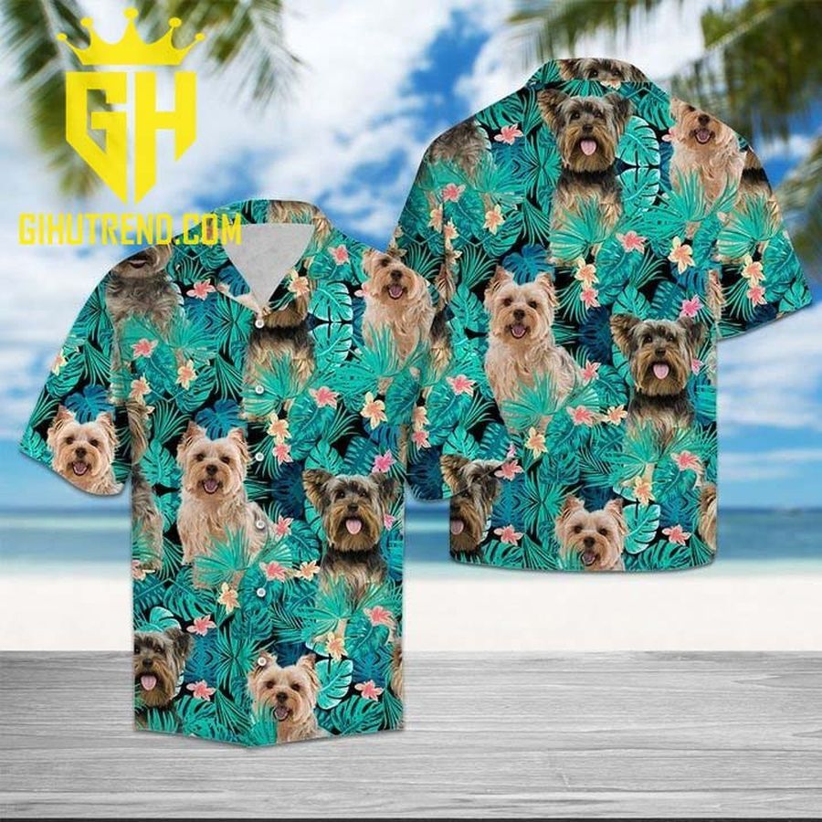 Yorkshire terrier tropical Hawaiian Shirt And Hawaiian Shorts