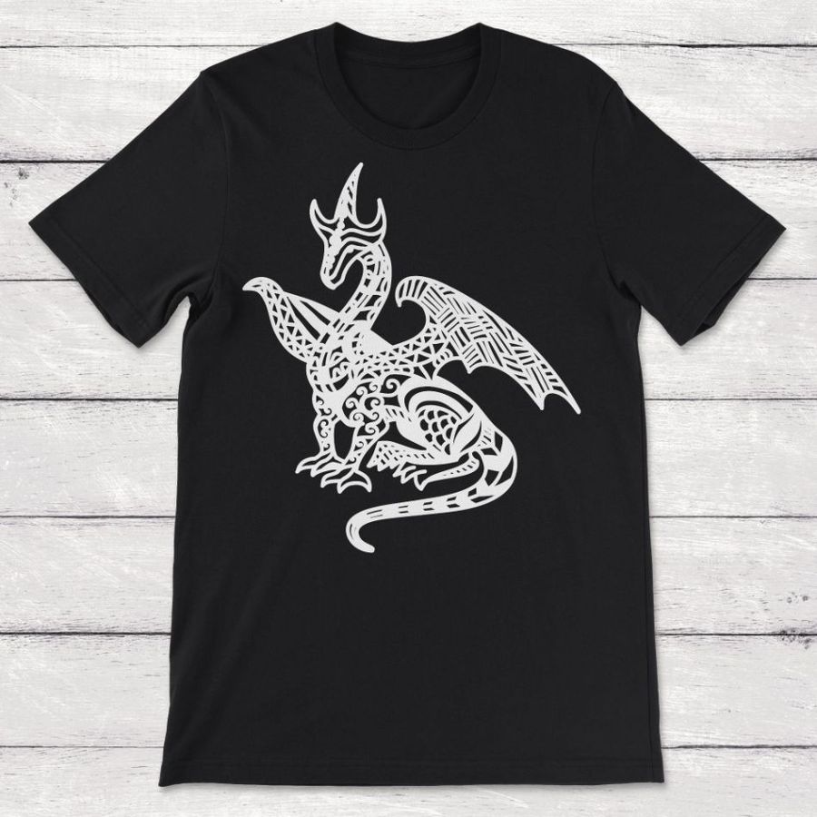 Zentangle Dragon Unisex T-Shirt