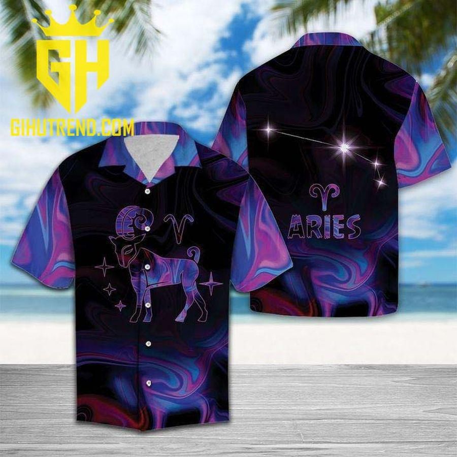 Zodiac Aries Horoscope Hawaiian Shirt And Hawaiian Shorts