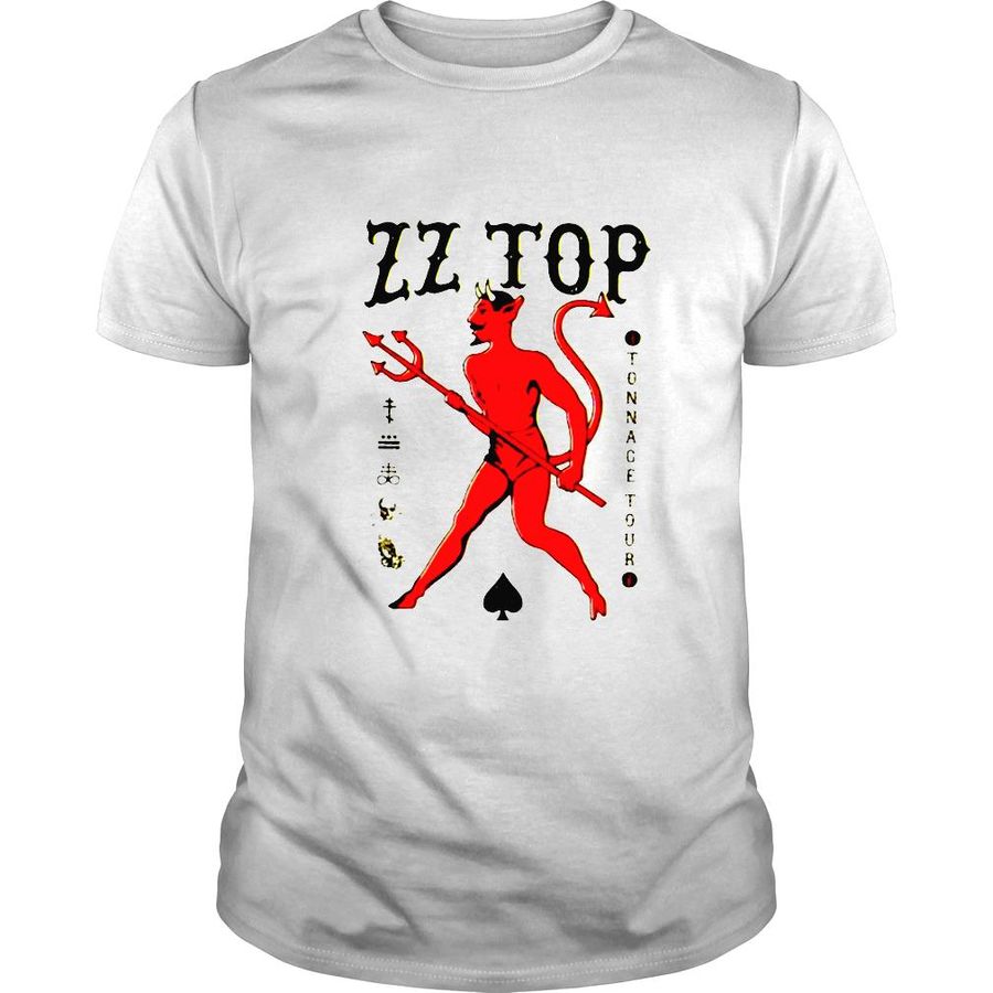 Zz Top Tonage Tour Vintage Devil Portrait shirt