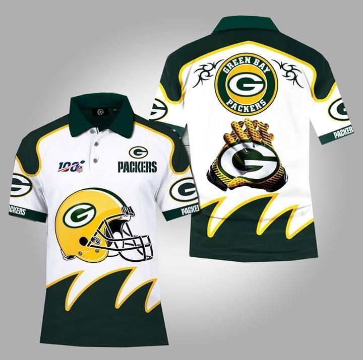 100th Green Bay Packers 3d Polo Shirt Jersey All Over Print Shirt 3d T-shirt