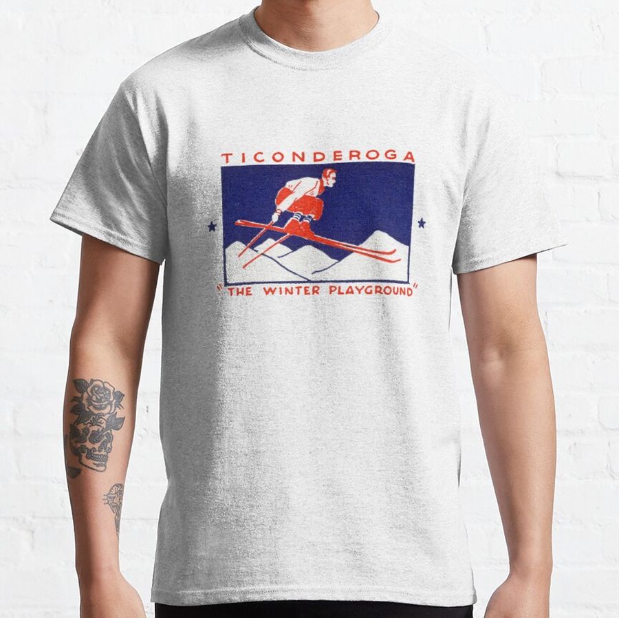 1940 Ticonderoga, The Winter Playground Classic T-Shirt